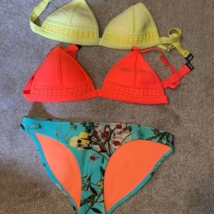 Triangl bathing suit! Two tops & bottom